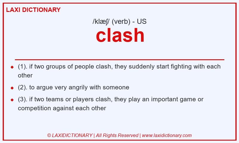 Definition clash in American English