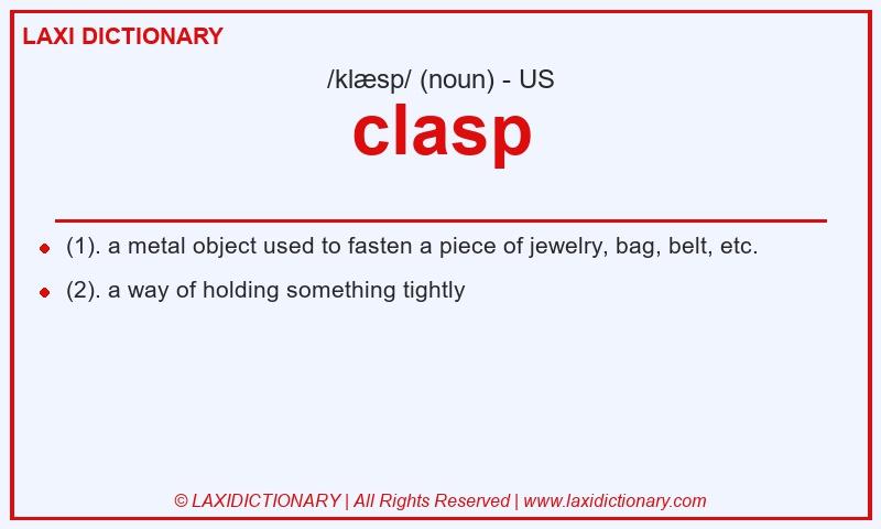 Definition clasp in American English