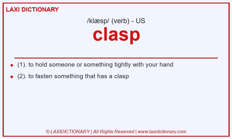 Definition clasp in American English