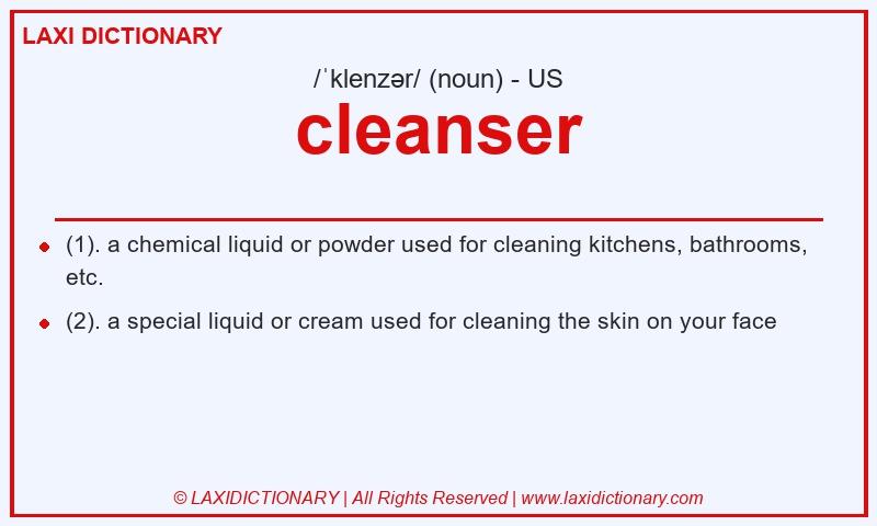 Definition cleanser in American English