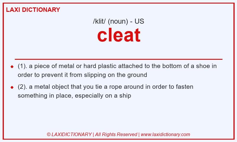 Definition cleat in American English