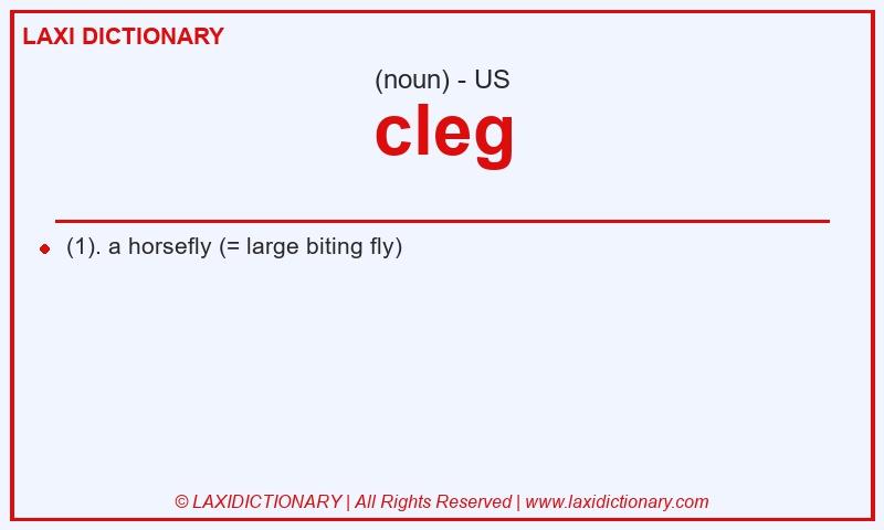 Definition cleg in American English