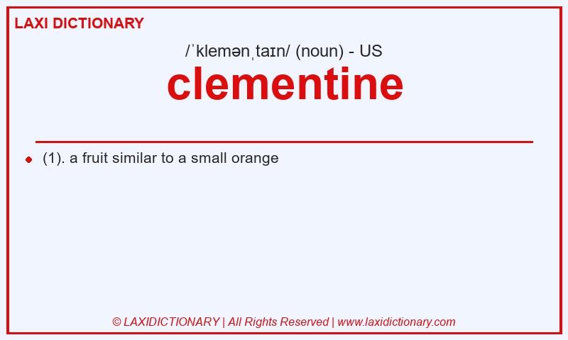 Definition clementine in American English