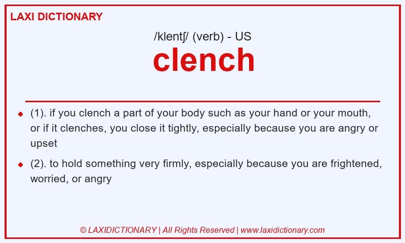 Definition clench in American English