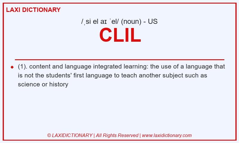 Definition CLIL in American English