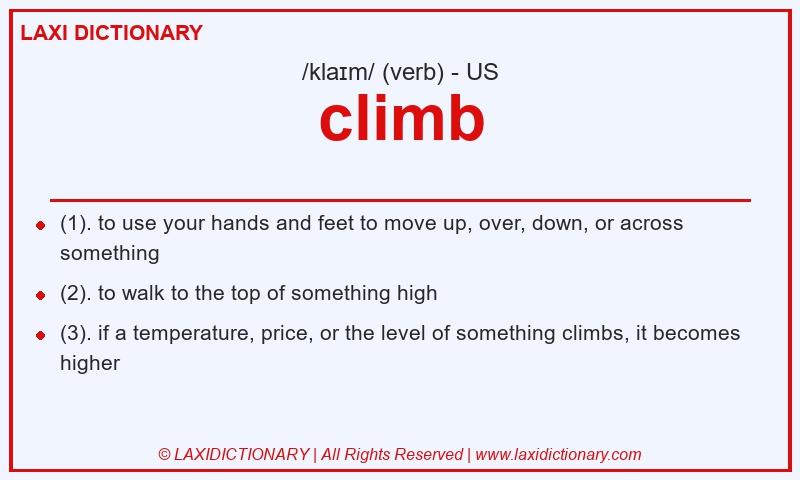 Definition climb in American English