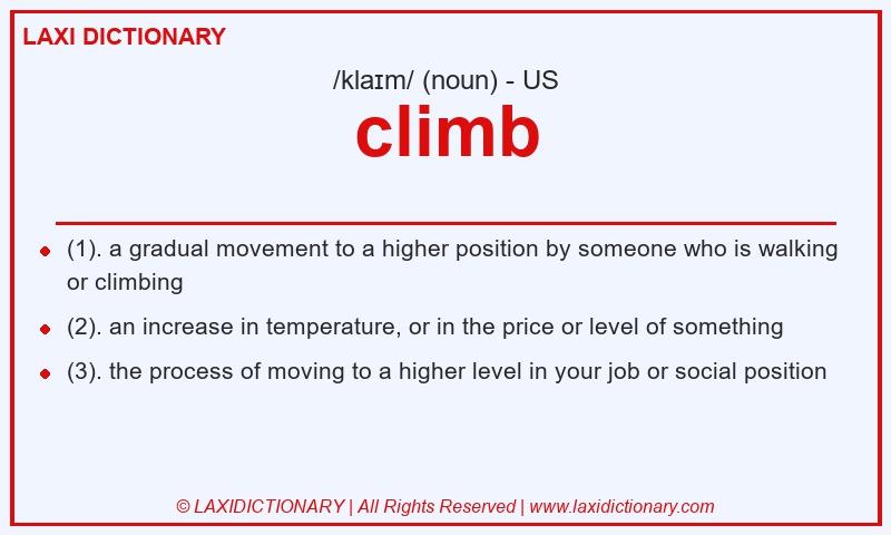 Definition climb in American English