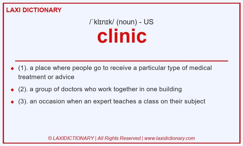 Definition clinic in American English