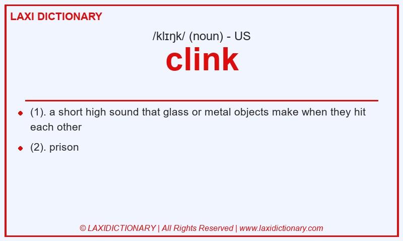 Definition clink in American English