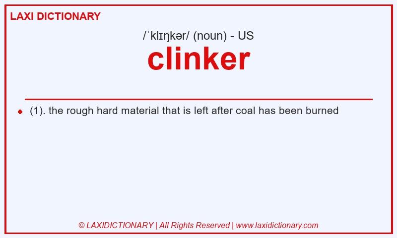 Definition clinker in American English