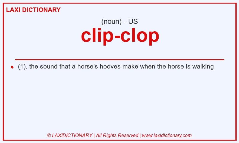 Definition clip-clop in American English