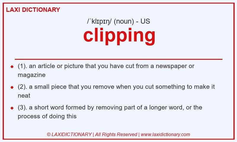 Definition clipping in American English