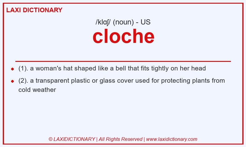 Definition cloche in American English