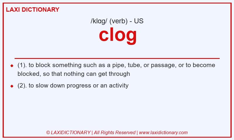 Definition clog in American English