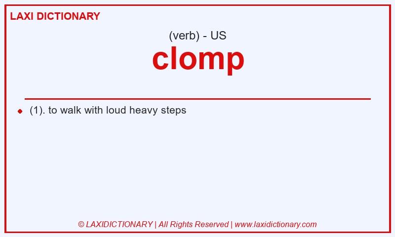 Definition clomp in American English