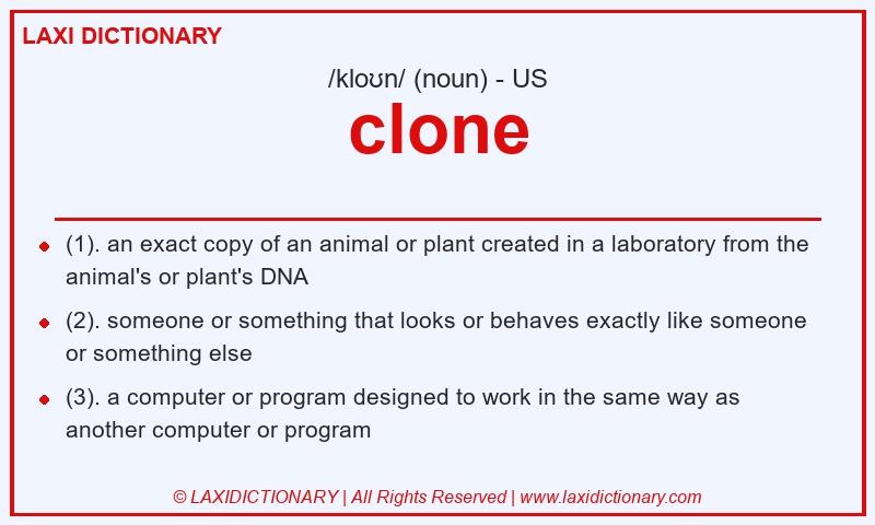 Definition clone in American English