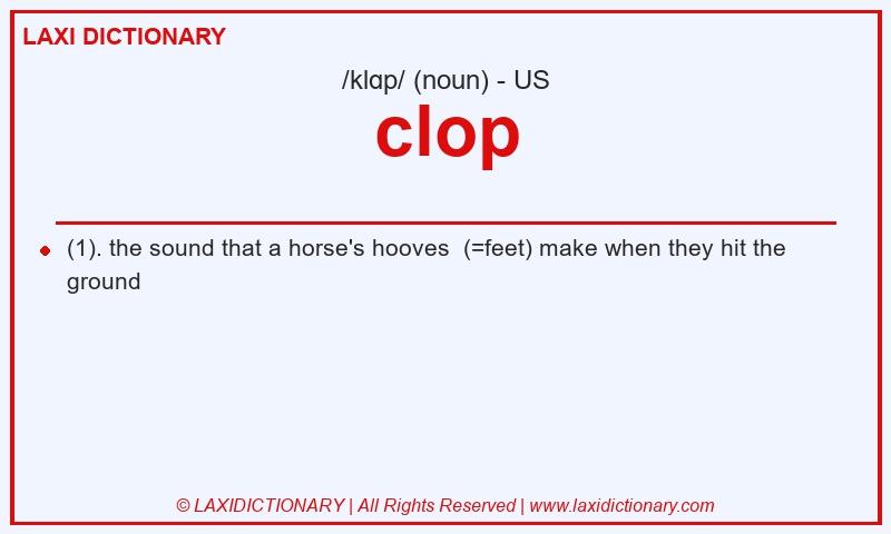 Definition clop in American English
