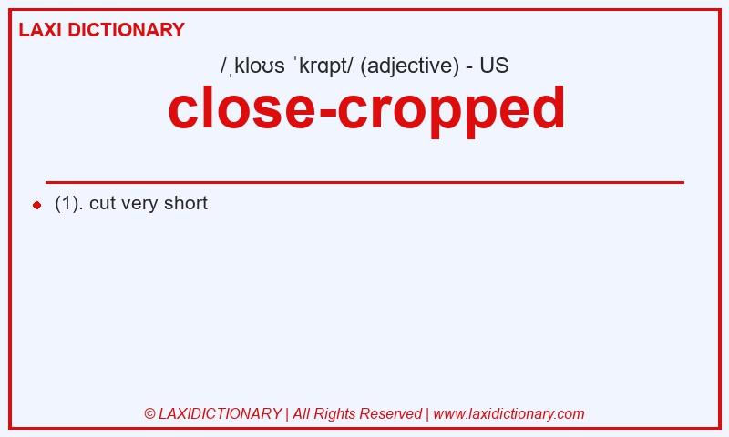 Definition close-cropped in American English