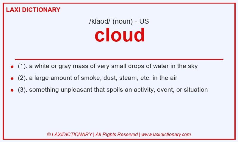 Definition cloud in American English