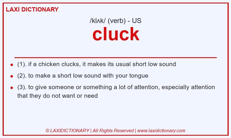 Definition cluck in American English