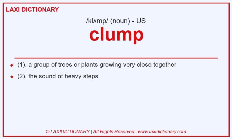 Definition clump in American English