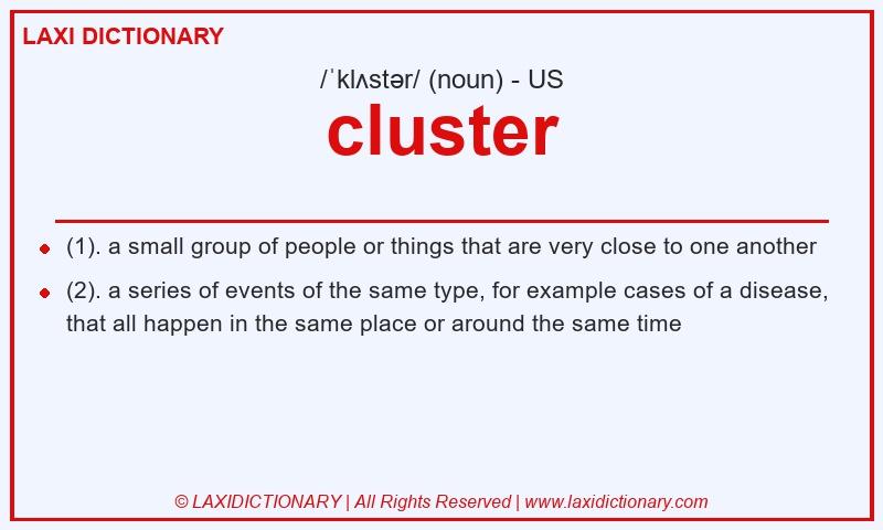 Definition cluster in American English