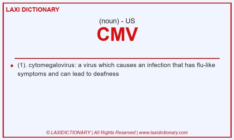 Definition CMV in American English
