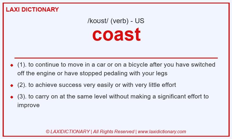 Definition coast in American English