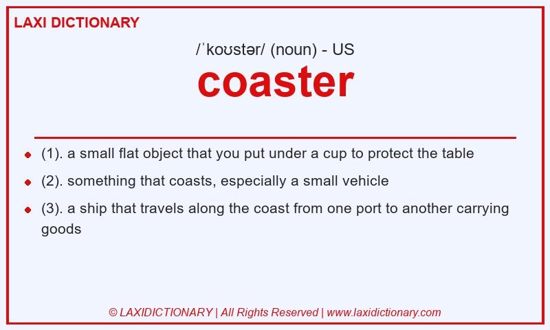 Definition coaster in American English