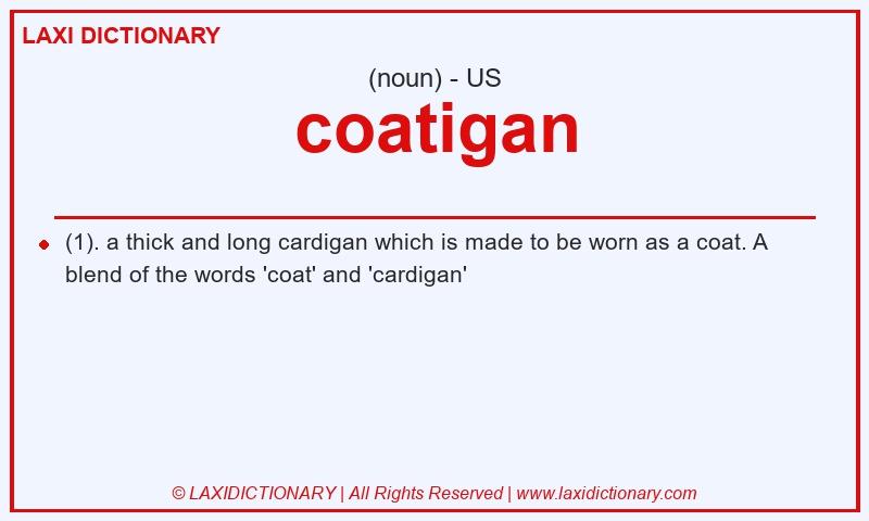 Definition coatigan in American English