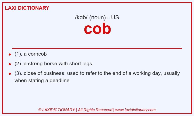 Definition cob in American English