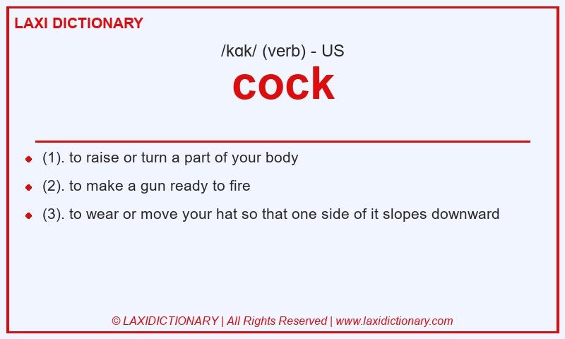 Definition cock in American English