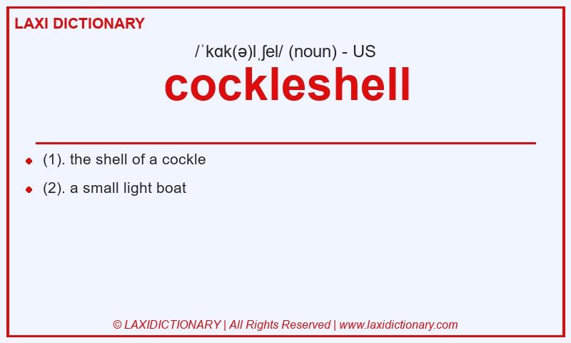 Definition cockleshell in American English