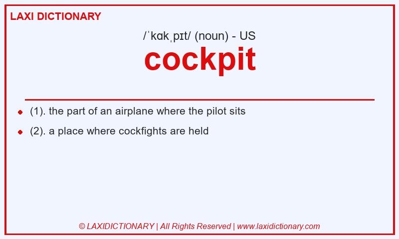 Definition cockpit in American English