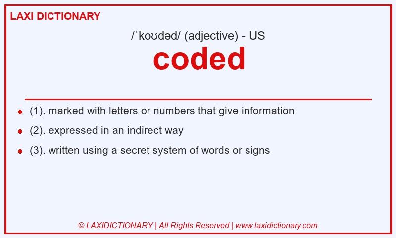 Definition coded in American English