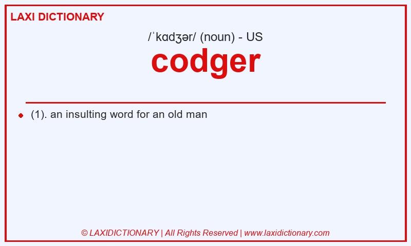 Definition codger in American English