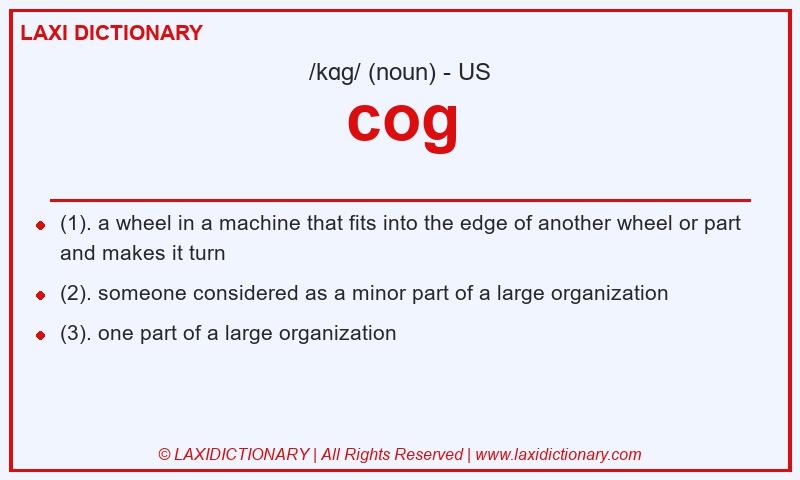 Definition cog in American English