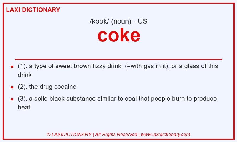 Definition coke in American English