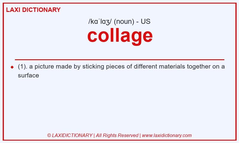 Definition collage in American English