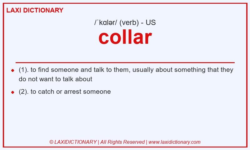 Definition collar in American English