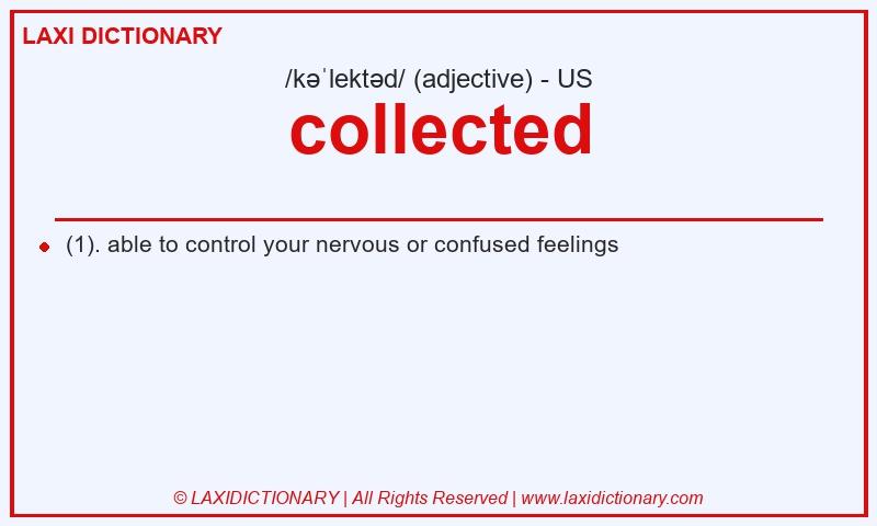 Definition collected in American English