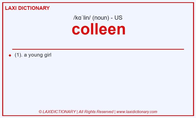 Definition colleen in American English