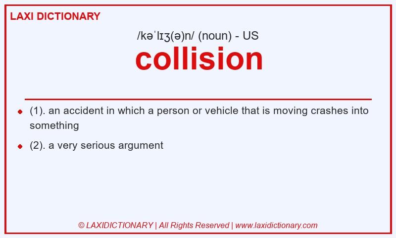 Definition collision in American English