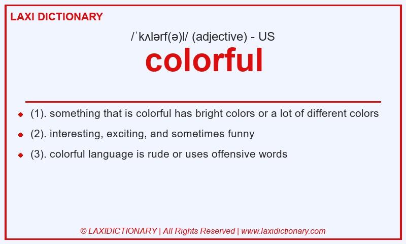 Definition colorful in American English