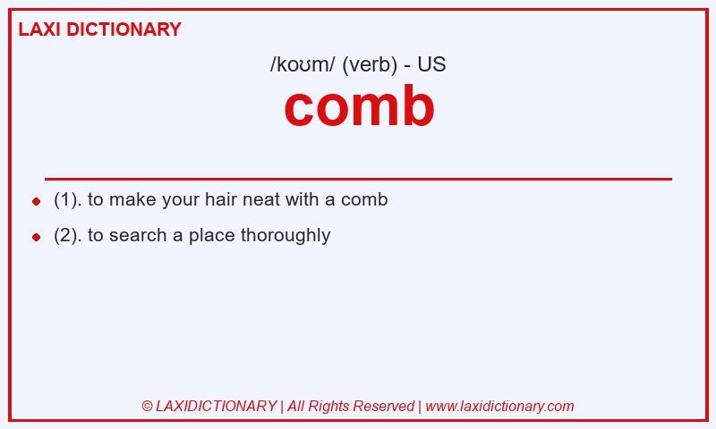 Definition comb in American English