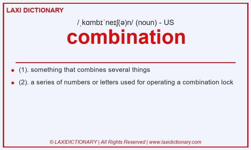 Definition combination in American English