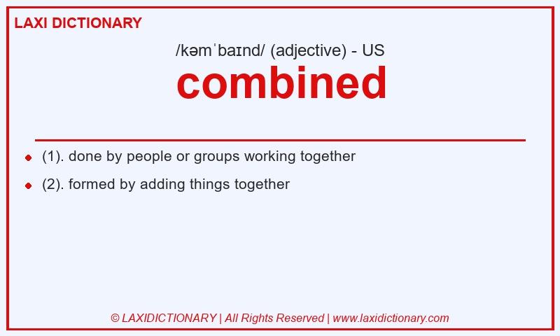 Definition combined in American English