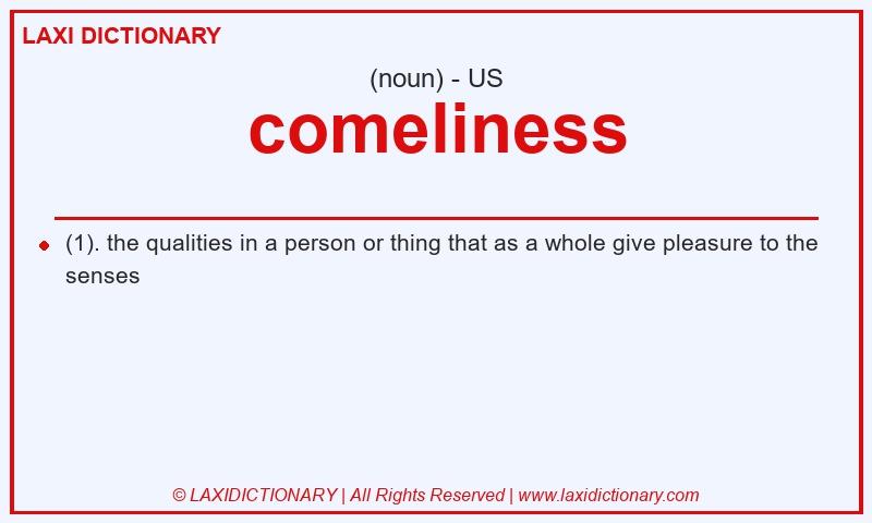 Definition comeliness in American English