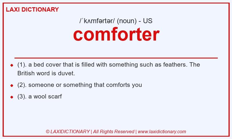 Definition comforter in American English