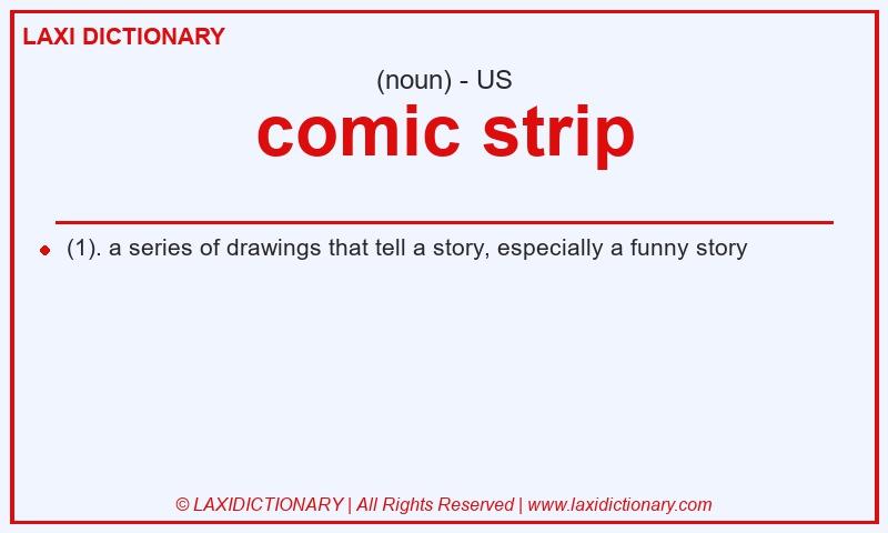 Definition comic strip in American English